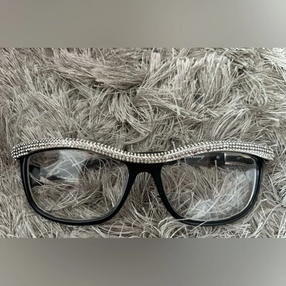 Anna Karin karlsson glasses crystal frames kiki on the string accessory eyewear